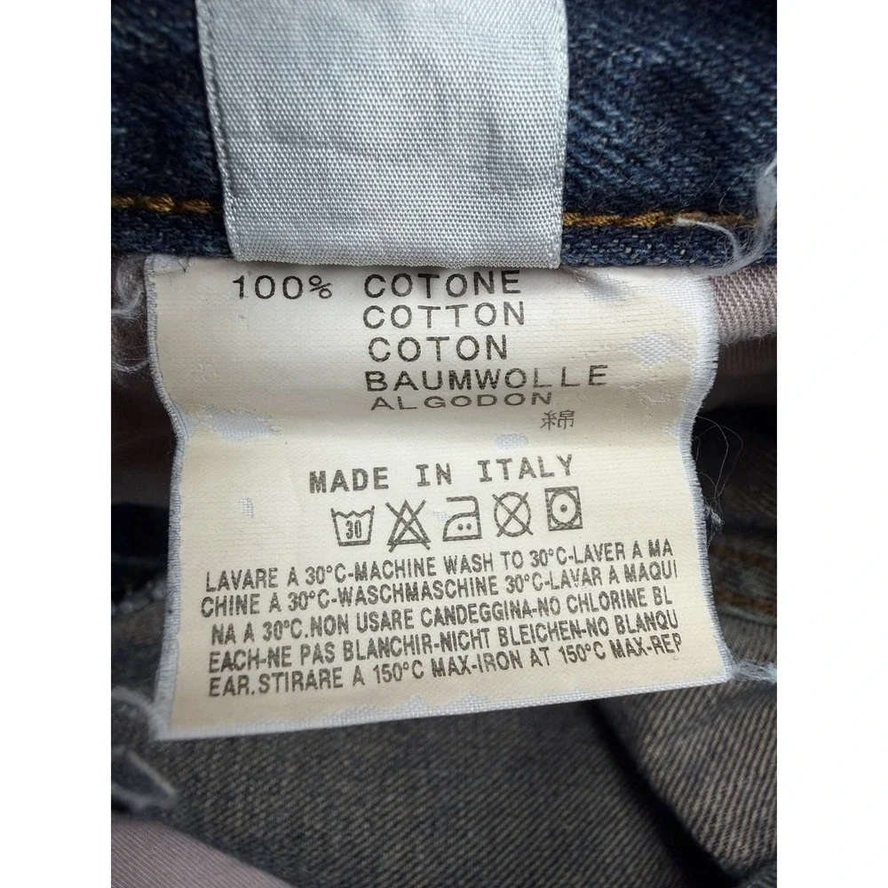 Vintage Y2k Diesel Industry Denim Jeans Mens Made in Italy Blue Pants Size 34x28